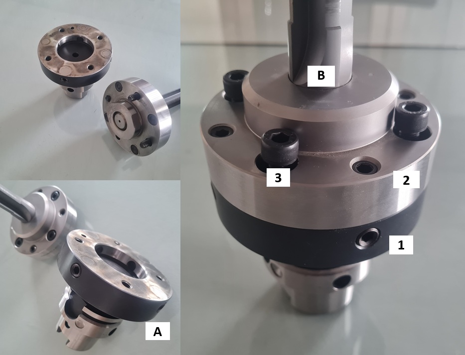 تصویر ابزارگیر مدول قابل تنظیم Runout در ماشینکاری CNC